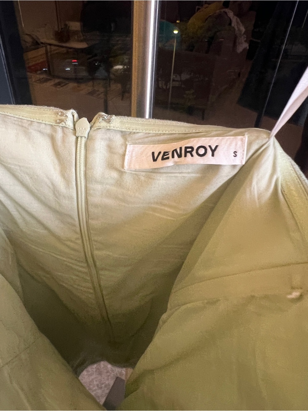 Venroy Mint Green Strapless 100% Linen Structured Corset Mini Dress NWOT - Picture 15 of 16
